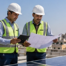 Solar site survey and system design on rooftop