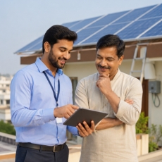 Solar installation process handled by SR Solar Energy team